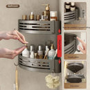 GobekUsa Corner Shelf Organizer: Wall Mounted Storage Rack for Bathroom and Kitchen