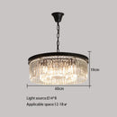 GobekUsa Crystal Round Ceiling Chandelier for Elegant Living and Dining Rooms