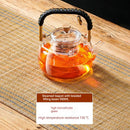 GobekUsa Glass Teapot: Thickened Transparent Kung Fu Tea Set, Perfect for Tea and Coffee.