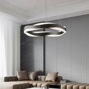 GobekUsa Black Circle Chandelier Luxury Pendant Light for Home Decor