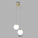 GobekUsa Glass Ball LED Pendant Chandelier for Dining and Bedroom