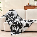 GobekUsa Camellia Knitted Blanket: Soft Spring/Summer Office Nap Sofa High-End Single Quilt