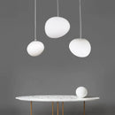 GobekUsa Gregg Glass Pendant Lights for Living Room, Bedside, Modern Round Ceiling Lamps