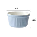 GobekUsa Ceramic Baking Bowl 3.5 Inch High Temp Resistant Dessert Pudding Bowl