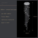 GobekUsa Butterfly Crystal Chandelier for High Ceilings - Modern Staircase Pendant Lighting