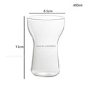 GobekUsa Glass Drink Cup Set for Home Cafe Bar Heat Insulation Juice Tea Transparent