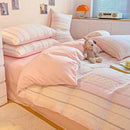 GobekUsa Cotton Jacquard Bedding Set - Single Double Queen King Size Bedclothes