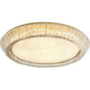 GobekUsa Gold Crystal Glass LED Ceiling Light for Dining Living Room