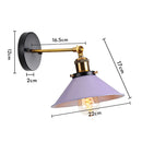 GobekUsa Industrial Retro Loft Wall Sconce E27 Bedside Lights Fixtures for Living Room