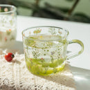 GobekUsa Large-Capacity Glass Cup with Scale, Heat-Resistant, Cute Design - Perfect Gift