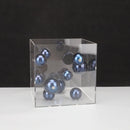 GobekUsa Abstract Metal Ball Artworks in Transparent Acrylic Container Boxes