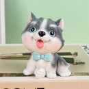 GobekUsa Dog Figurine Miniatures Set - Husky Corgi Bulldog Puppy Statue Decor