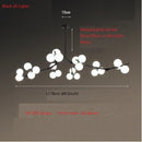 GobekUsa Glass Balls LED Chandelier: Molecular Living Decoration, Modern Branches Pendant Lighting Fixtures.