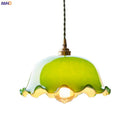 GobekUsa Green Glass LED Pendant Light for Home, Restaurant, Bar, and Loft Style Decor.