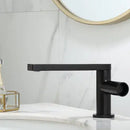 GobekUsa Brushed Gold Basin Faucet: Single Handle Brass Bathroom Mixer Tap