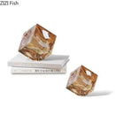 GobekUsa Crystal Cube Statue Desk Ornament - Creative Room Decor Sculpture