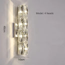 GobekUsa Crystal Wall Lamp: Elegant Post-Modern Light for Dining Living Study Room