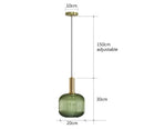 GobekUsa Colorful Glass Pendant Lights Living Room Bedside Lamp LED Hanging Lighting