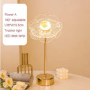 GobekUsa Butterfly Gold Acrylic LED Desk Lamp for Artful Living Room Night Light