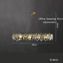 GobekUsa Kristal 2024 Chandelier LED Light for Dining and Living Room Decor