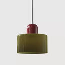 Vintage Stained Glass Mini Pendant Light in Pink Green White