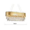 GobekUsa Crystal Chandelier: Elegant Villa Pendant Lights for Living Room and Bedroom