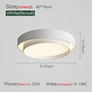 GobekUsa LED Ceiling Light Modern Minimalist Indoor LightingFixture White Black Grey