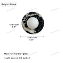 GobekUsa Jade Marble Wall Sconce Lamps: Luxury Light Fixtures for Bedroom, Bathroom, Aisle Decor