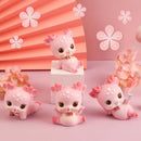 GobekUsa Cartoon Deer Resin Figurines Home Decor Miniatures Crafts Cake Topper