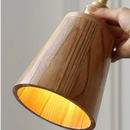 GobekUsa Ash Wood LED Wall Lamp with Pull Chain Switch for Home Decor