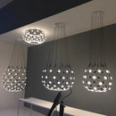 GobekUsa LED Net Pocket Pendant Light: Minimalist Creative Art Chandelier for Living Room