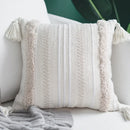 GobekUsa Lace Tassel Cushion Tufted Sofa Pillowcase for Office Chair Pad