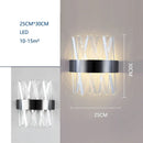 GobekUsa Crystal Wall Lamp: Modern Light Luxury for Living Room, Bedroom, and Corridor