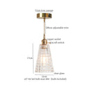 GobekUsa Green Glass LED Pendant Light Fixture - Modern Nordic Hanging Lamp
