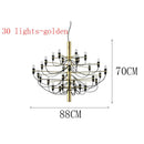 GobekUsa LED Candle Chandelier: Elegant Italian Design Pendant Light for Home Decor