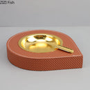 GobekUsa Leather Desktop Ashtray: Stylish Smoking Accessory & Gift