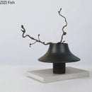 GobekUsa Ceramic Vase: Elegant Flower Arrangement for Desktop Decor Aesthetic