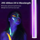 GobekUsa 144 LED UV Glow Black Light Bar: Party Disco DJ Halloween Decor