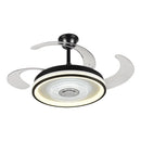 GobekUsa Crystal Chandelier LED Ceiling Fan with Remote Control Switch