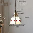 GobekUsa Gray Glass LED Pendant Light Fixture with Adjustable Hang Lamp