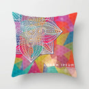 GobekUsa Geometric Square Pillowcase Ethnic Retro Sofa Pillow Cover 45x45cm Home Decor