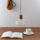 GobekUsa LED Pendant Lamps for Modern Home Decor - Walnut Glass Hanging Light Fixtures