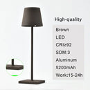 GobekUsa Cordless LED Mosaic Table Lamp with Wireless Charger and Touch Dimmer