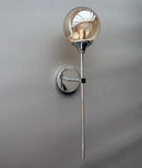 GobekUsa Golden Round Glass Wall Sconce: Modern Nordic Lighting Fixture for Home Decor