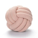 GobekUsa Lamb Fleece Sofa Bed Pillows, High-End Knotted Ball Cushions for Elegant Living Room Decor