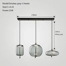 GobekUsa Glass Chandelier Knot Pendant Lamp for Bedroom Kitchen Dining Room