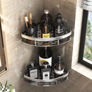 GobekUsa Aluminum Corner Shower Storage Rack - Punch-free Bathroom Shelf Organizer
