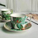 GobekUsa Green Leaf Collection: Tableware, Plates, Coffeeware, Teaware, Saucers, Bowl, Tray