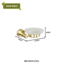 GobekUsa Brushed Gold Bathroom Pendant Set: Toilet Brush Holder, Paper Holder, Towel Bar & More
