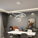GobekUsa Black Ring LED Pendant Chandelier for Living Room, Dining Room, Kitchen